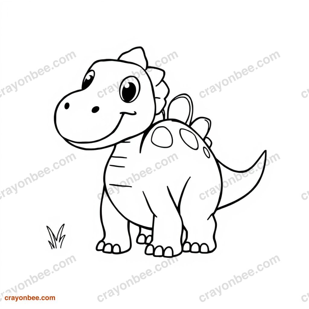Allosaurus Coloring Page — Free Printable PDF