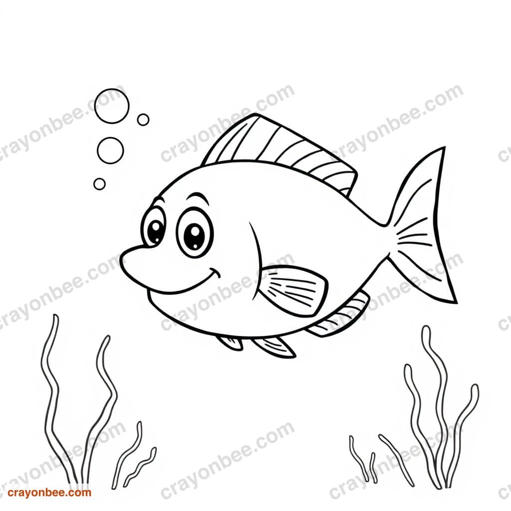 Angler Fish Coloring Page — Free Printable PDF