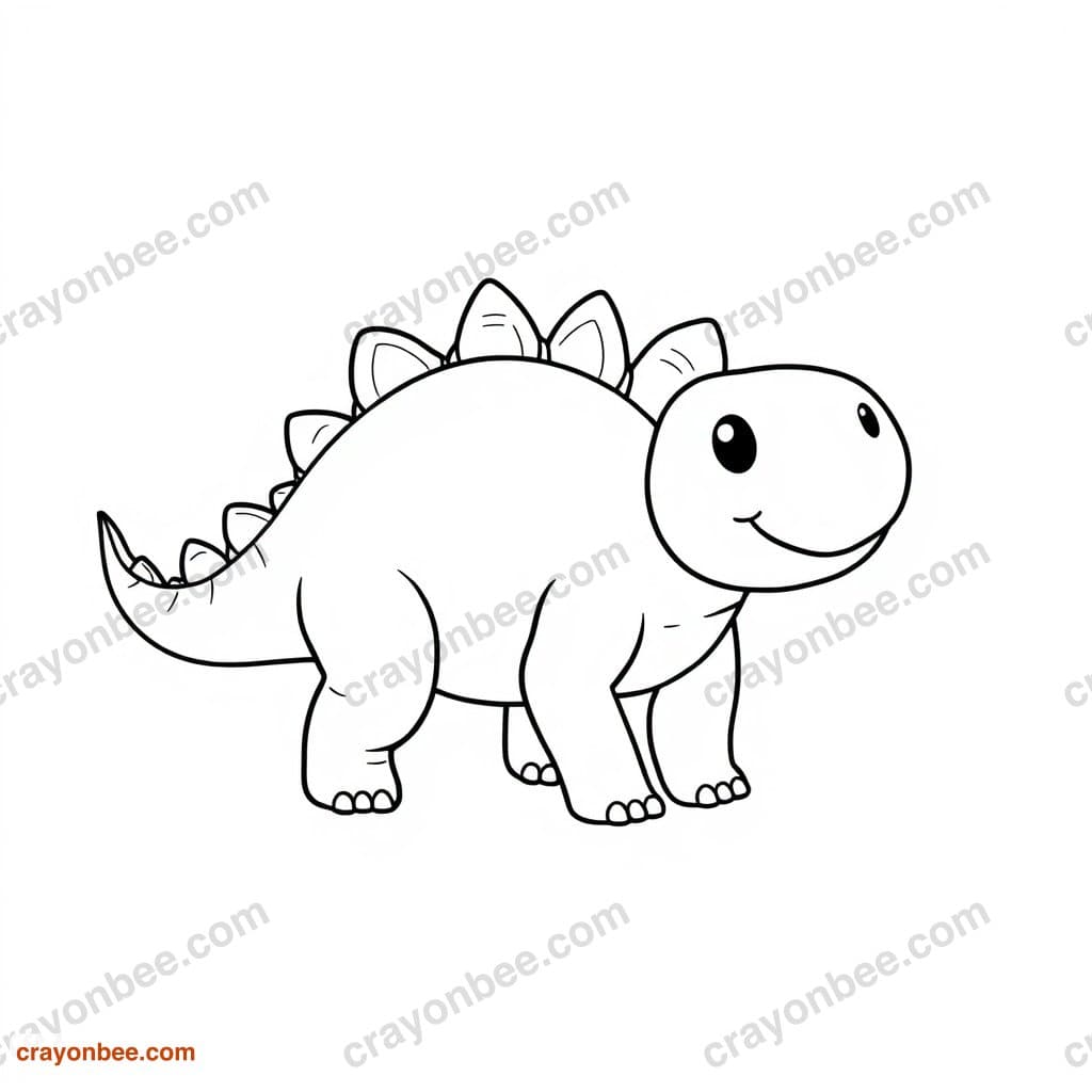 Ankylosaurus Coloring Page — Free Printable PDF