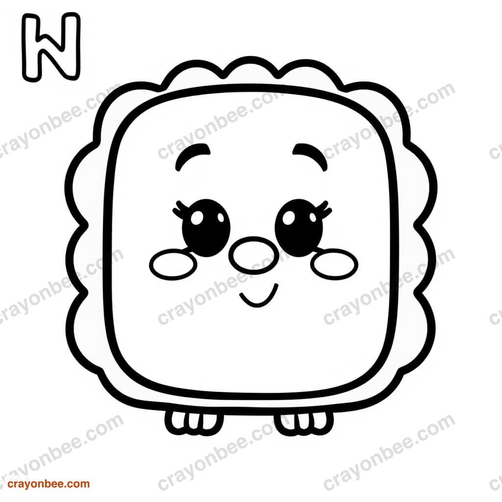 Big Rectangle Coloring Page — Free Printable PDF