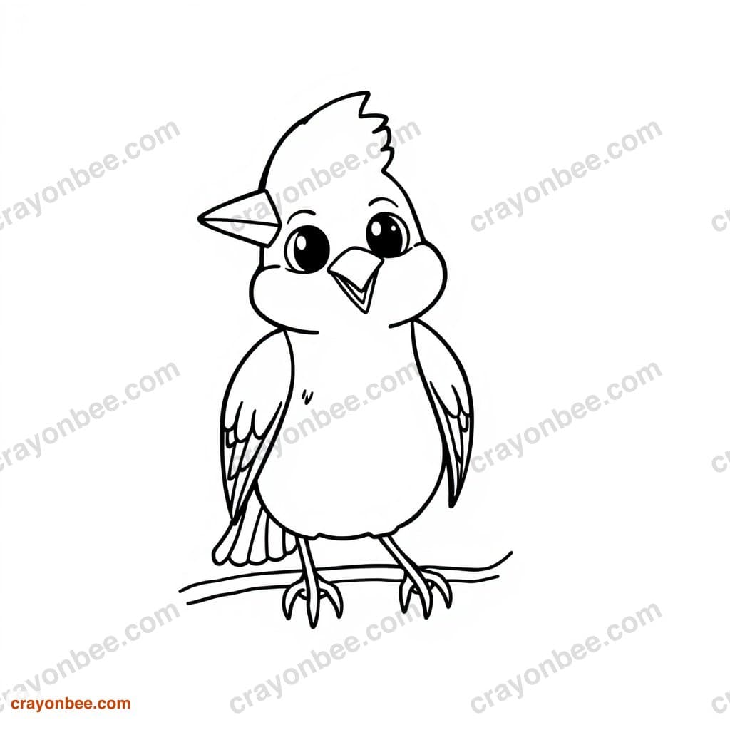 Blue Jay Coloring Page — Free Printable PDF