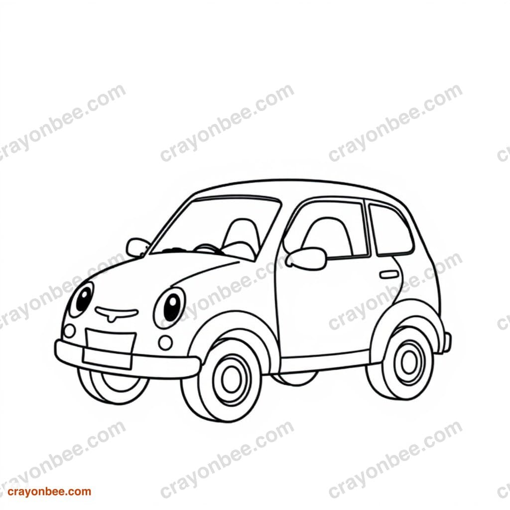 Car Transporter Coloring Page — Free Printable PDF