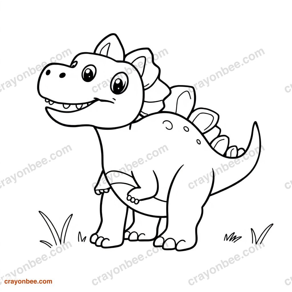 Carnotaurus Coloring Page — Free Printable PDF