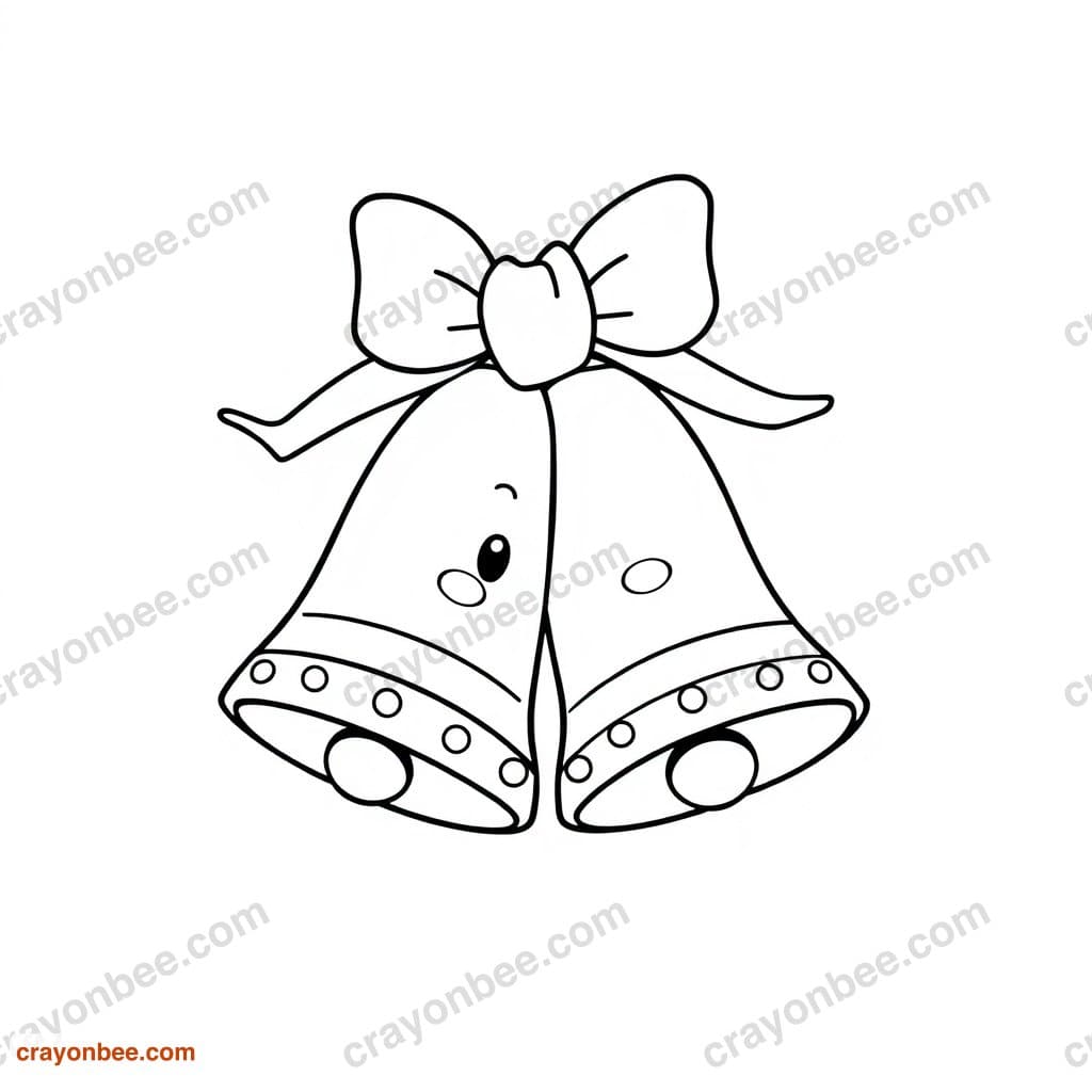 Christmas Bells Coloring Page — Free Printable PDF