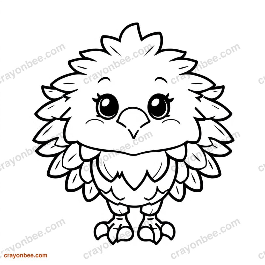 Eagle Coloring Page — Free Printable PDF