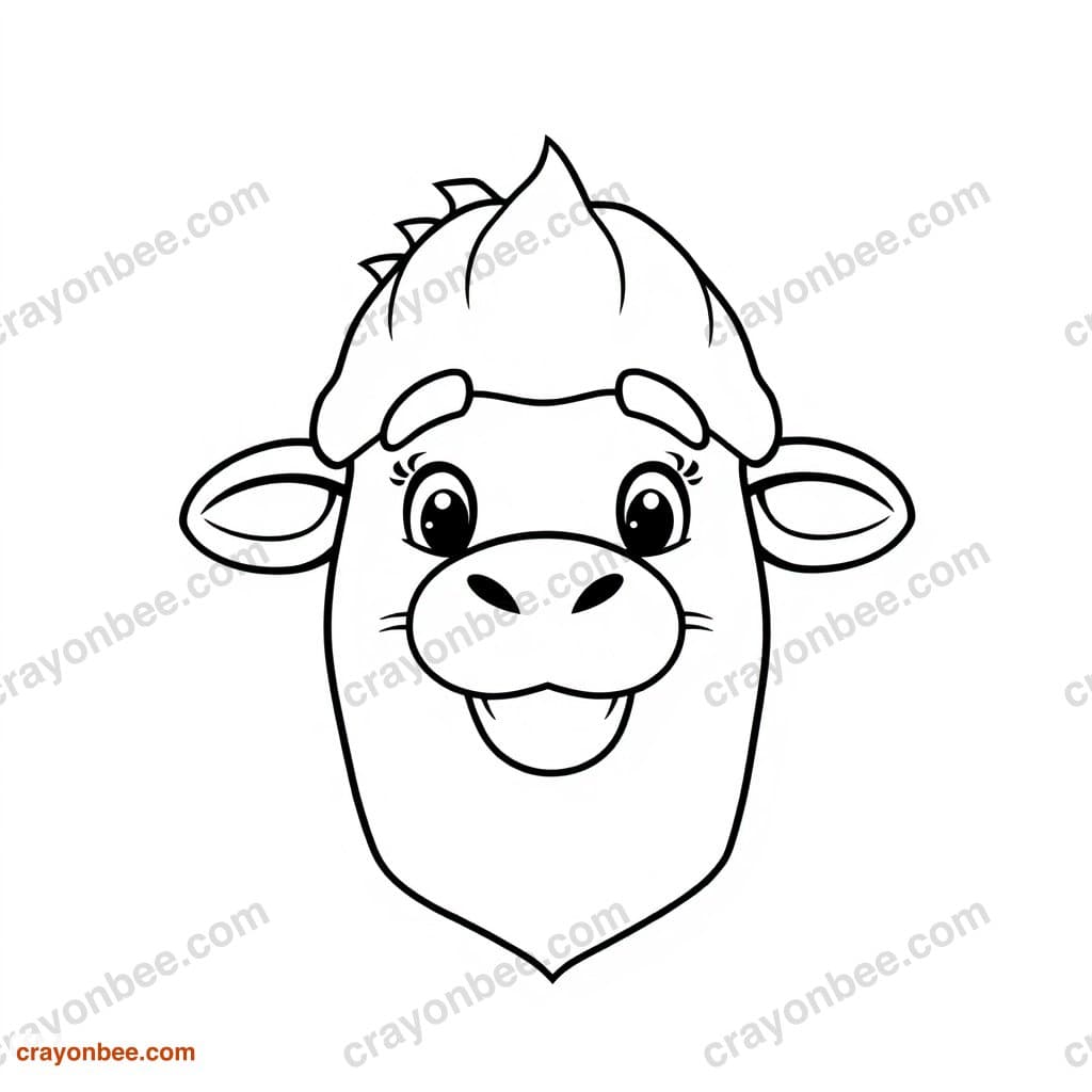 Easter Island Head Coloring Page — Free Printable PDF