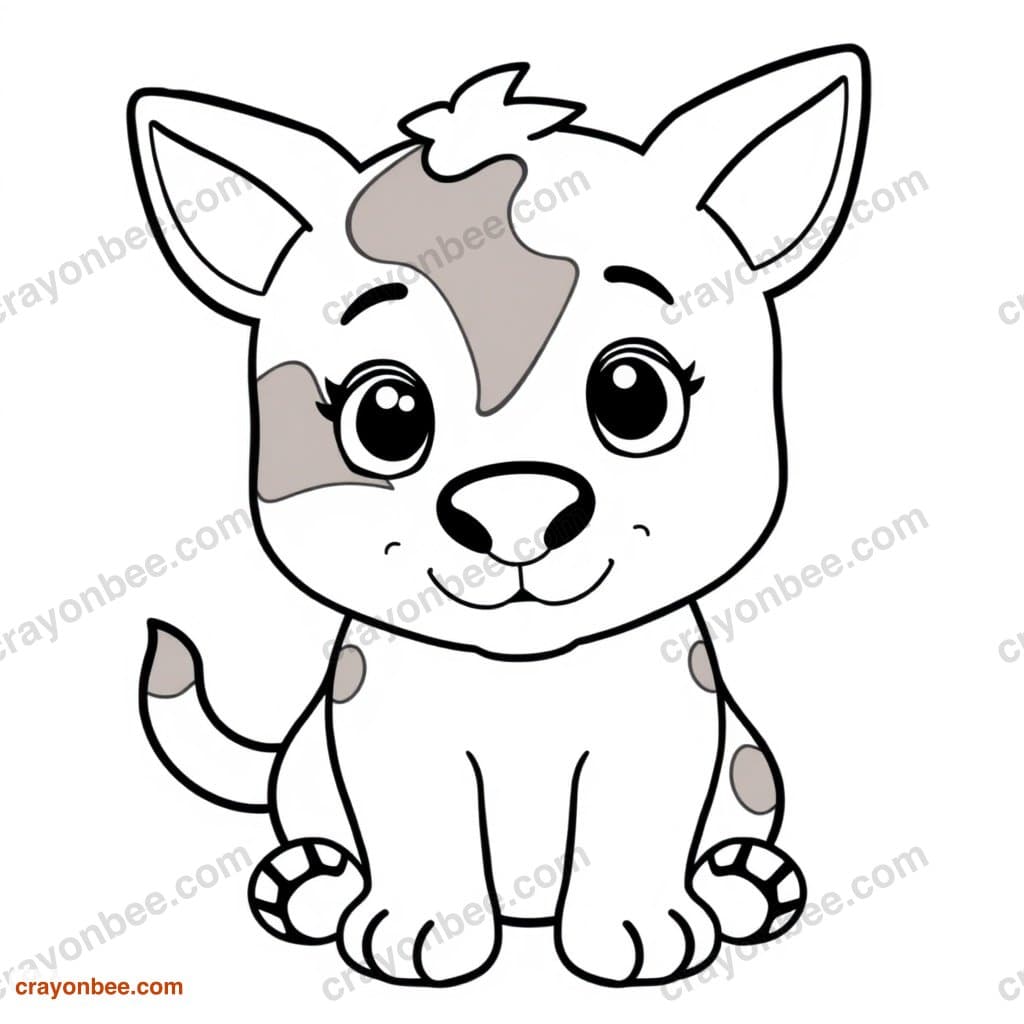 Farm Dog Coloring Page — Free Printable PDF