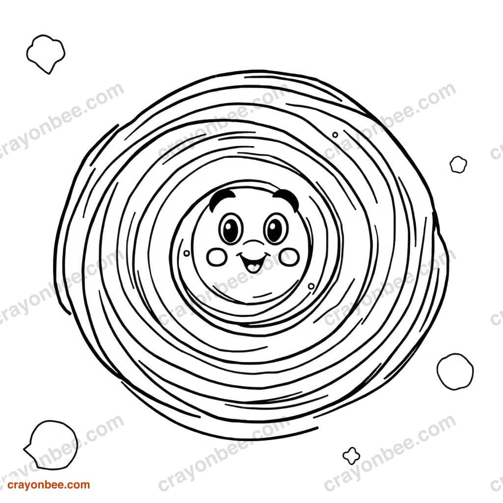 Galaxy Swirl Coloring Page — Free Printable PDF