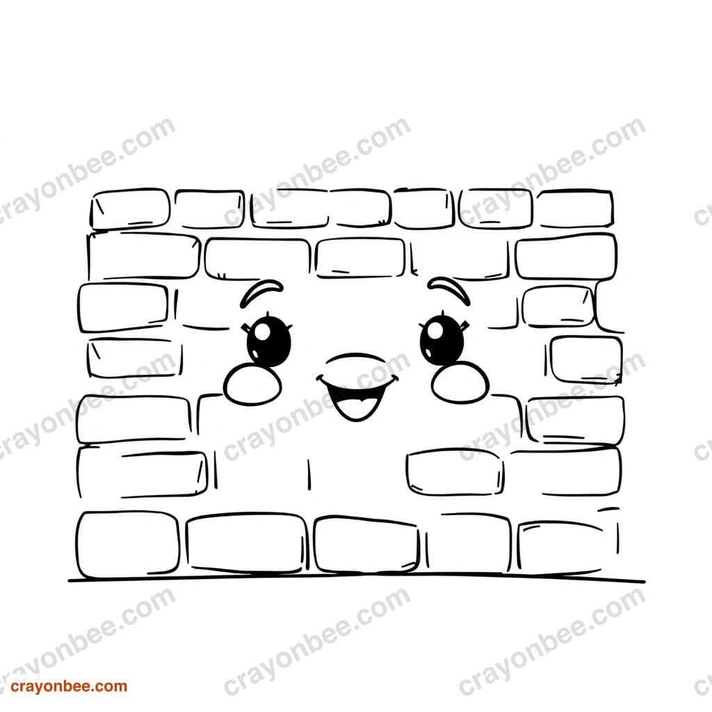 Great Wall Segment Coloring Page — Free Printable PDF
