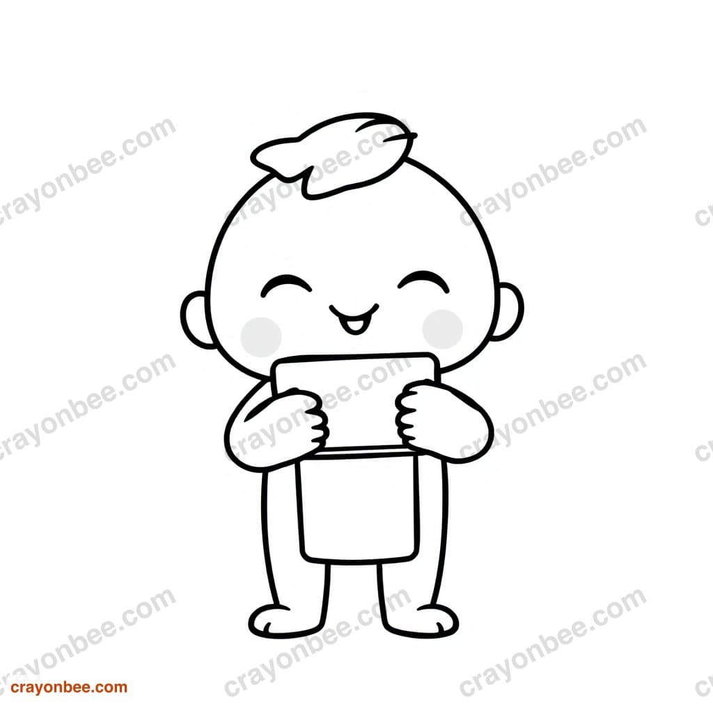 Harmonica Coloring Page — Free Printable PDF