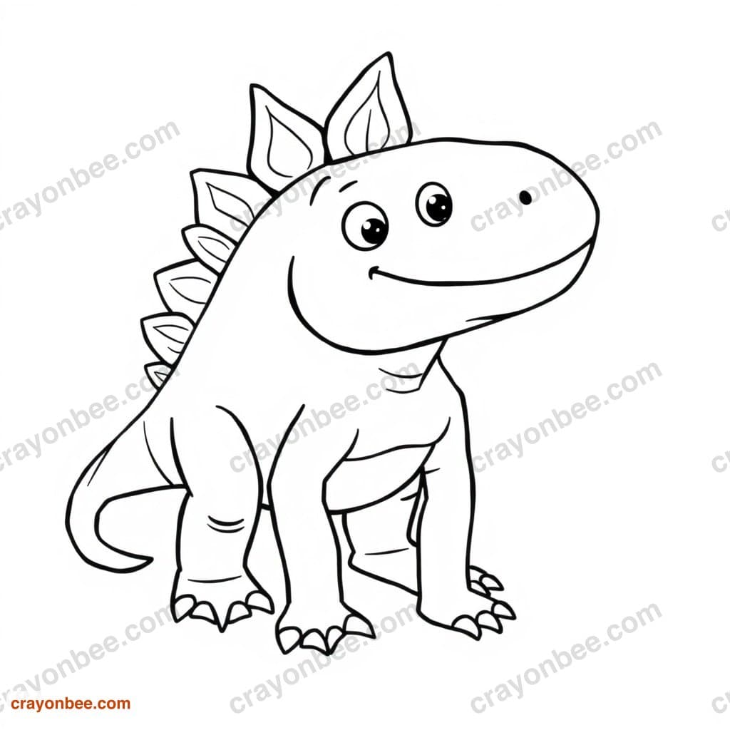 Iguanodon Coloring Page — Free Printable PDF