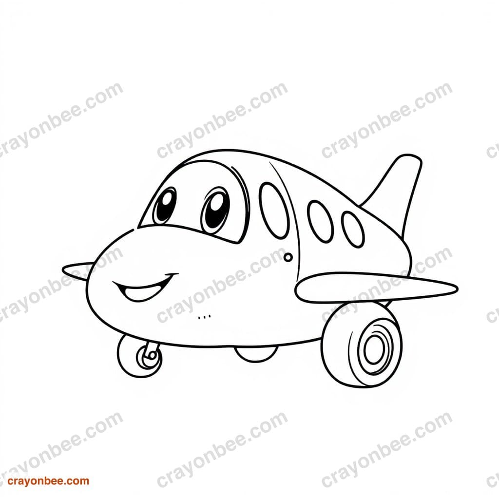 Jet Coloring Page — Free Printable PDF