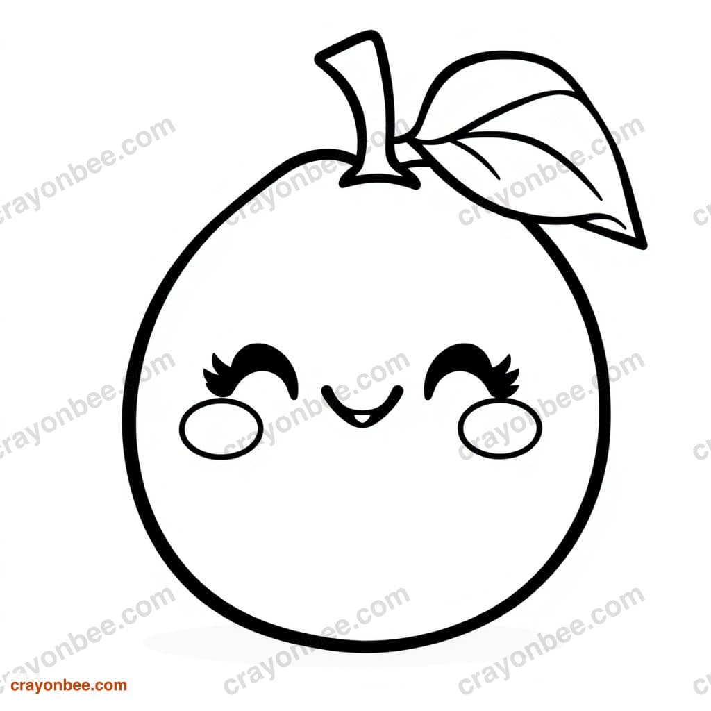 Lemon Coloring Page — Free Printable PDF