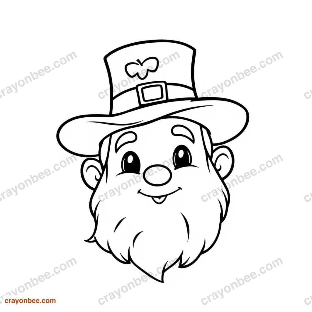 Leprechaun Hat Coloring Page — Free Printable PDF
