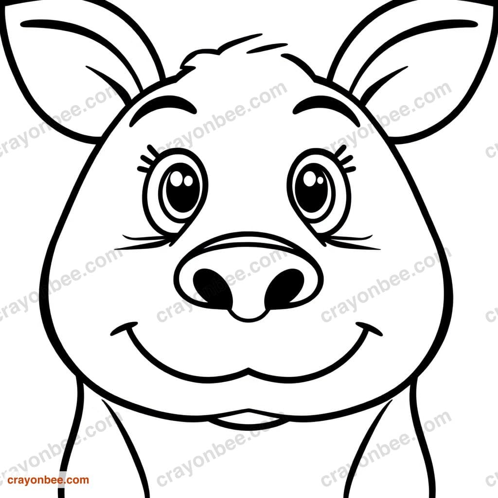 Nose Coloring Page — Free Printable PDF