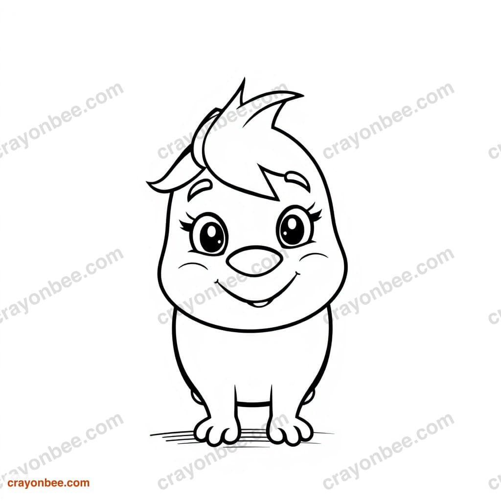 Paintbrush Coloring Page — Free Printable PDF