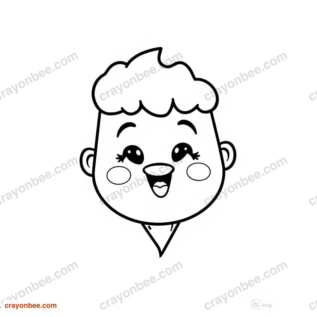 Pencil With Eraser Coloring Page — Free Printable PDF