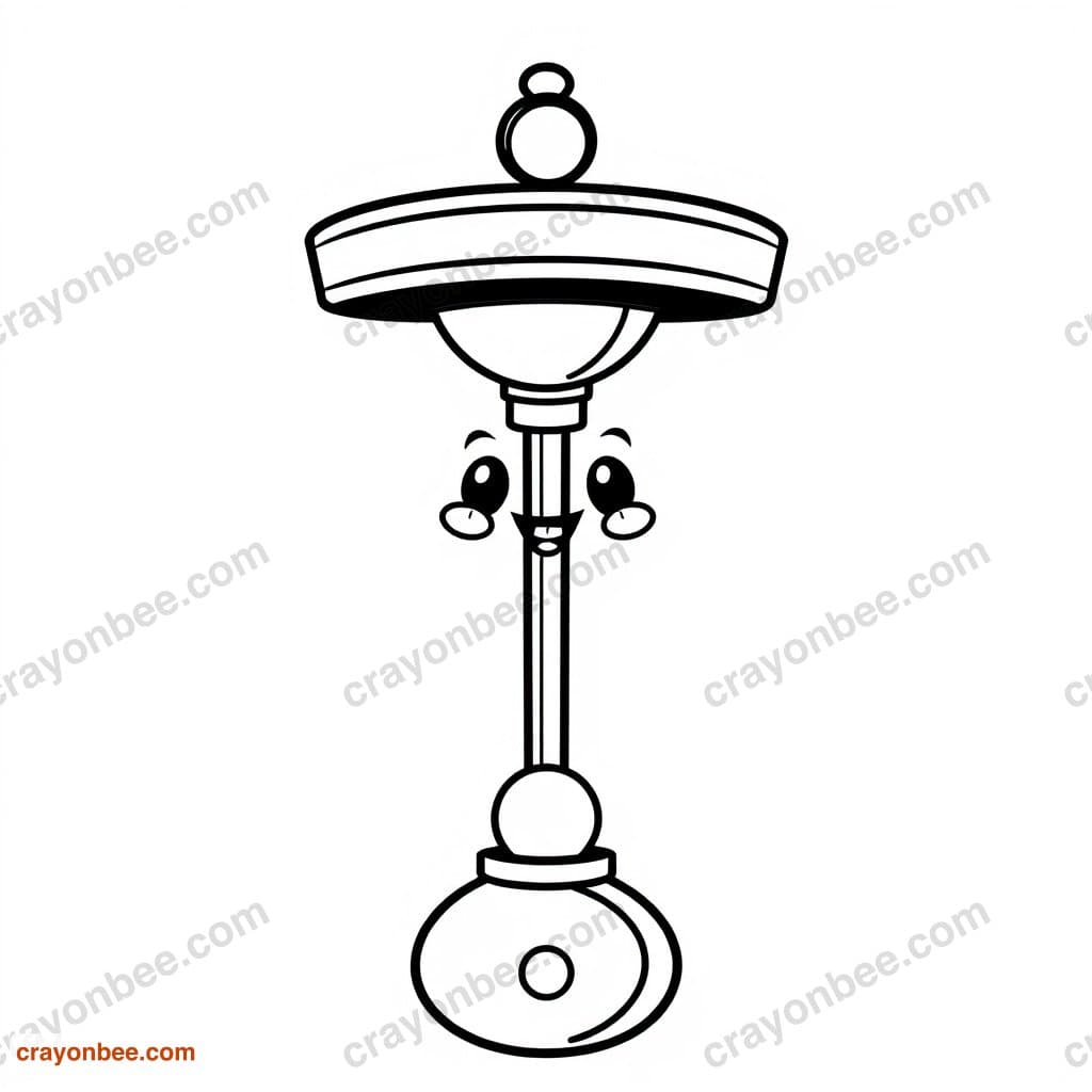 Pendulum Coloring Page — Free Printable PDF