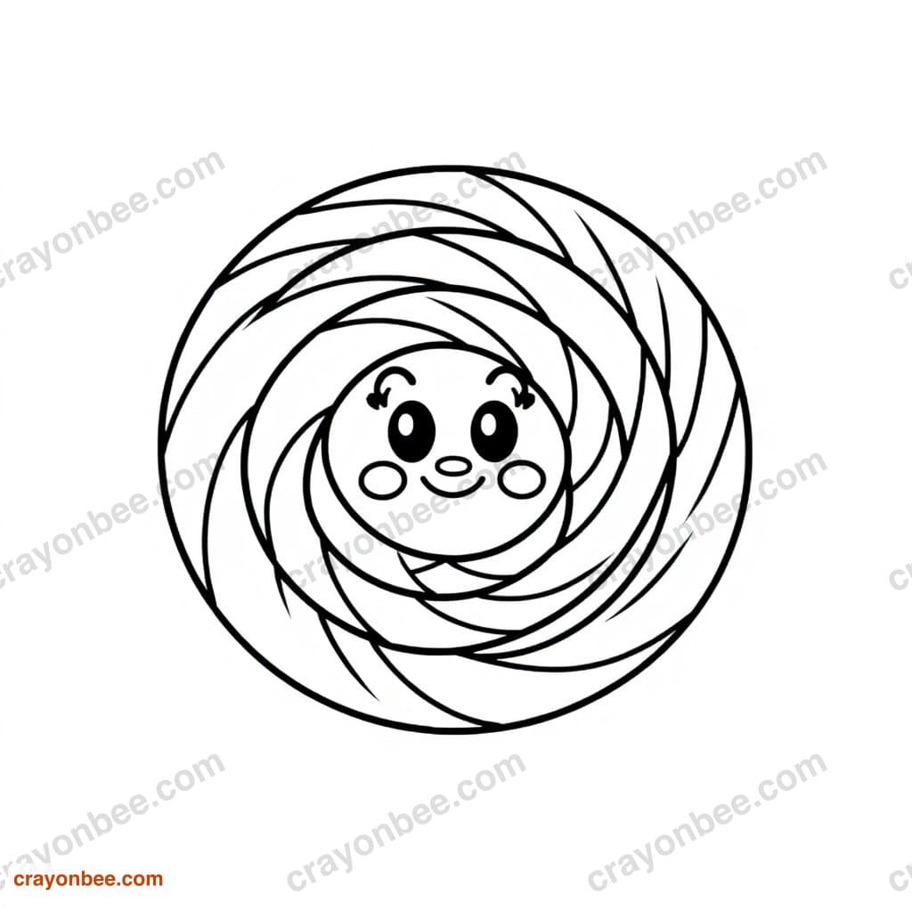 Spiral Pattern Coloring Page — Free Printable PDF