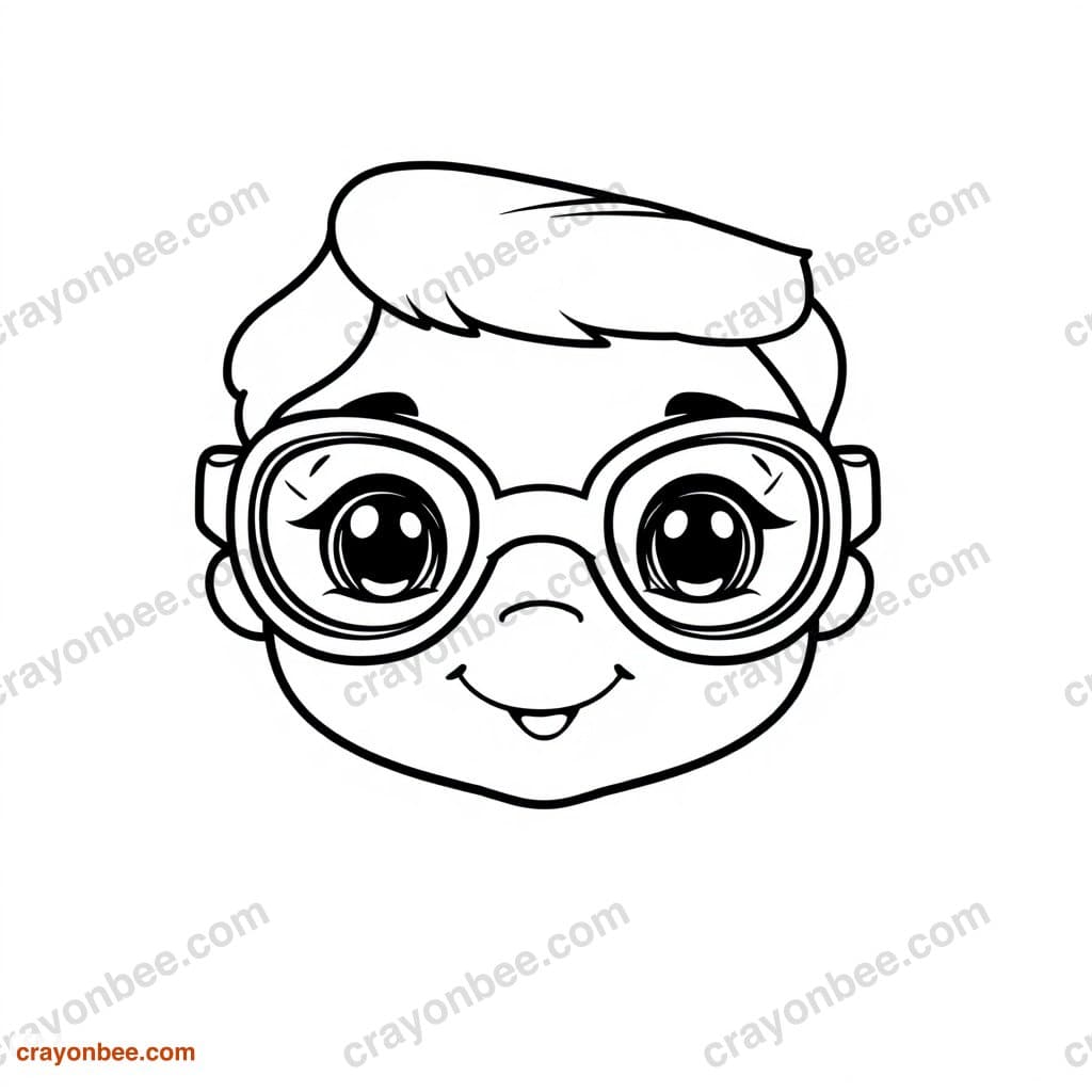 Swim Goggles Coloring Page — Free Printable PDF