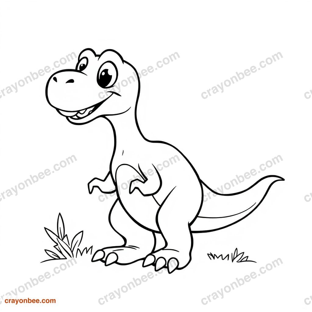 Velociraptor Coloring Page — Free Printable PDF