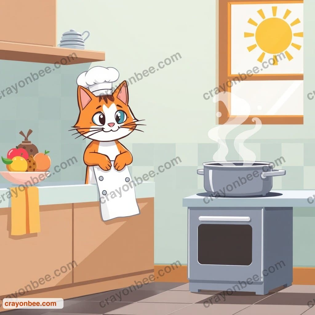 Spot the Differences — kitchen Scene (Free Printable)