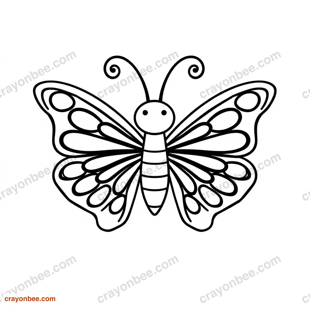 Butterfly Mandala Coloring Page — Free Printable PDF