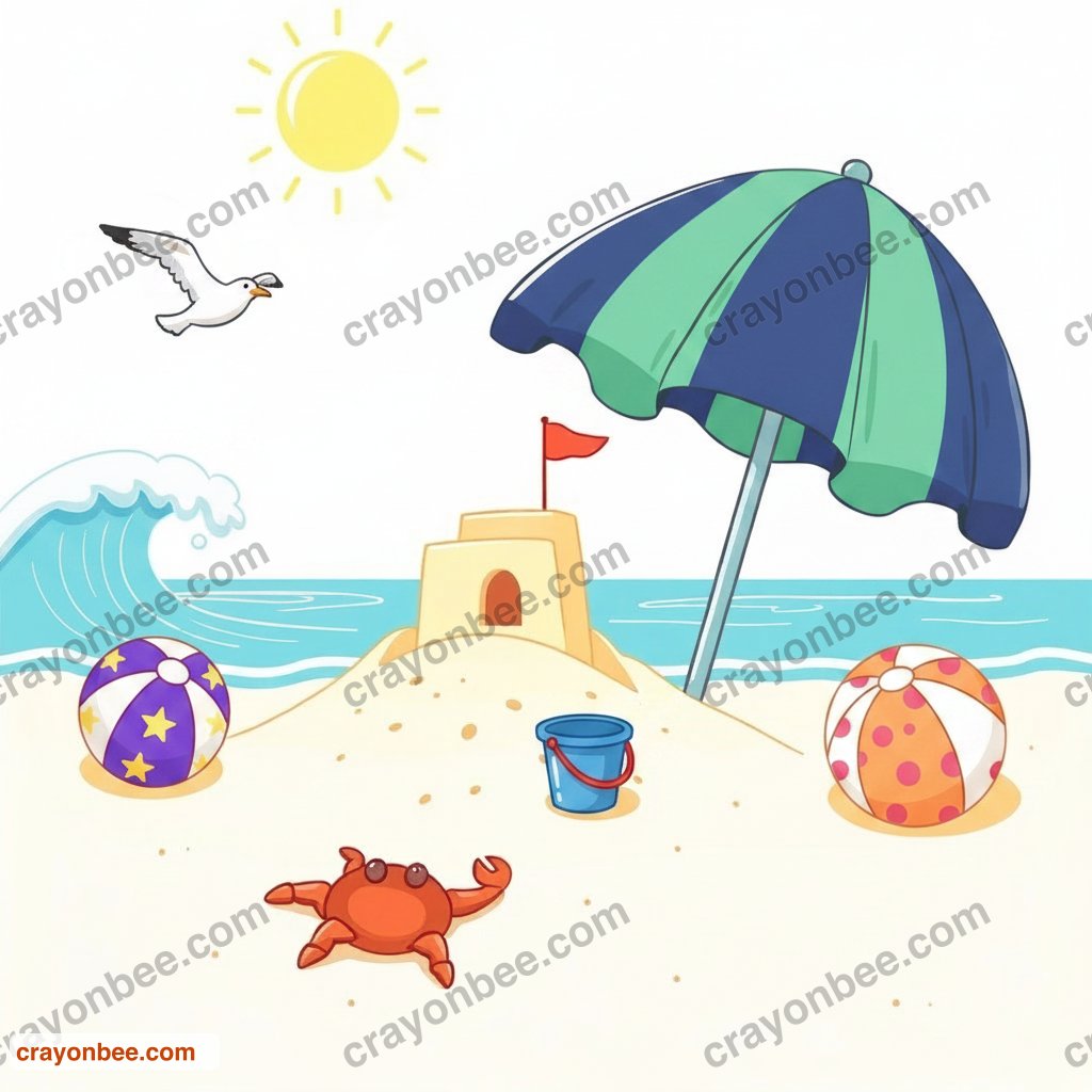 Spot the Differences: beach — picture B