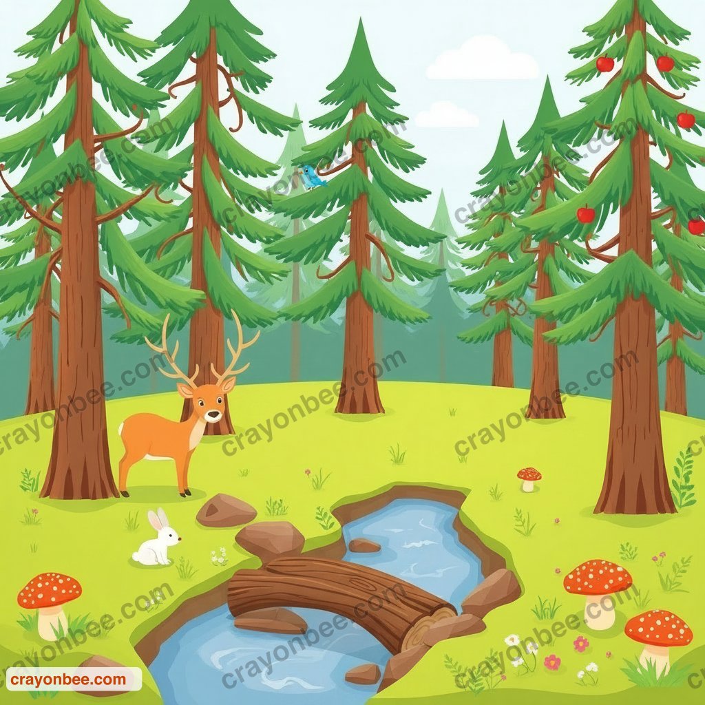 Spot the Differences: forest — picture B