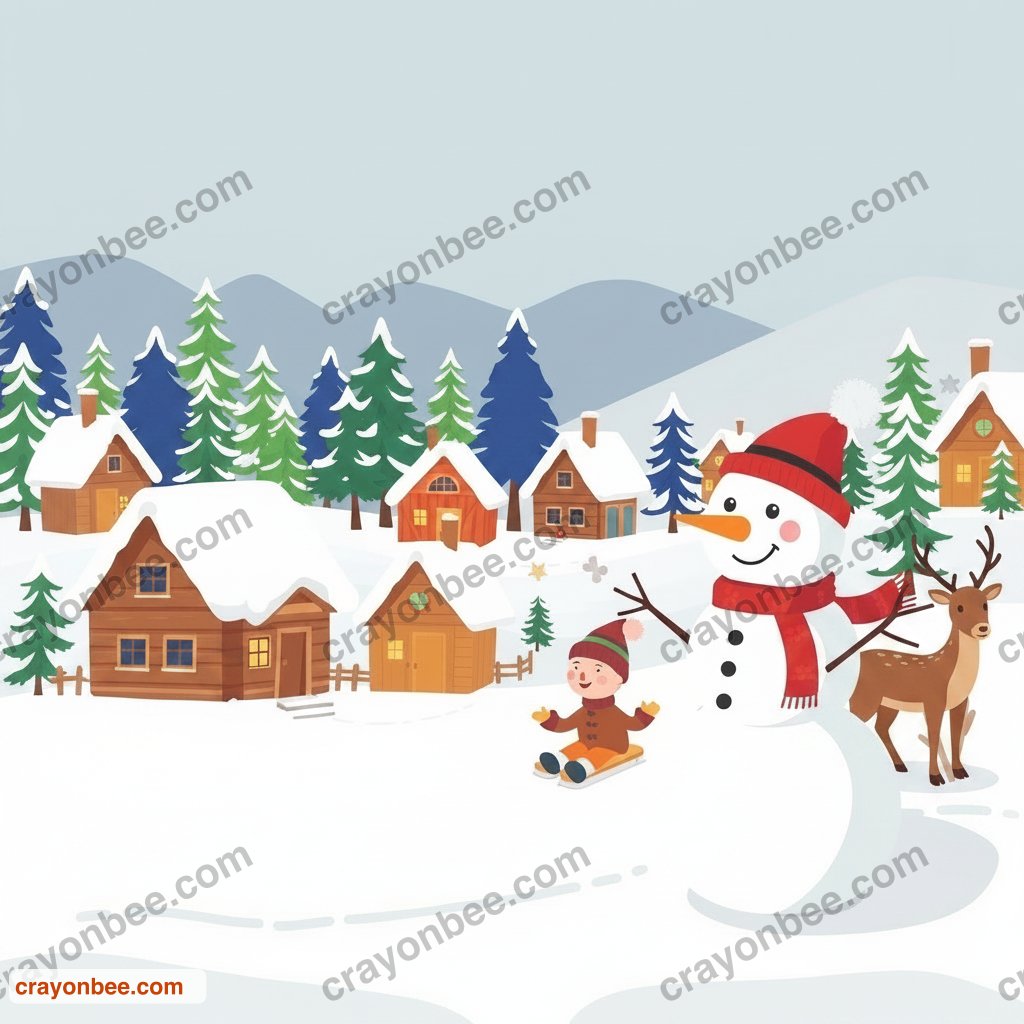 Spot the Differences: winter — picture B